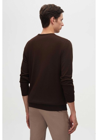 Ds Damat Regular Fit Kahverengi Tüylenme Yapmayan Bisiklet Yaka Pamuklu Triko Kazak 5hf06ort12004 201 Ds Damat Regular Fit Kahverengi Tüylenme Yapmayan Bisiklet Yaka Pamuklu Triko Kazak 5hf06ort12004 201