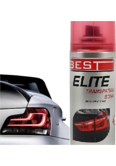 Best Elite Transparan Far Boyası Kırmızı 200 ML