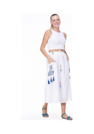 Nil Vual Midi Boy Etek Beyaz Byz-beyaz Beyaz