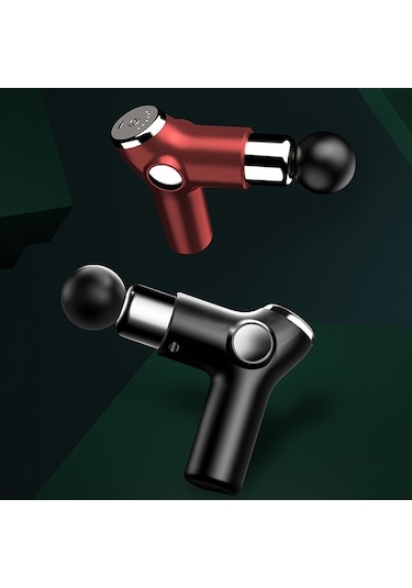 Createtech Taşınabilir Sessiz Şarj Masaj Aleti, Derin Kas Çalıştırıcı, Geeksen Ayarlanabilir, Kırmızı 6 4 - Eg Kırmızı