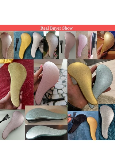 Saç Fırçası Buzlu Tt Saç Şekillendirici Aracı Anti-statik Çok Fonksiyonlu Saç Tasarımı Saç Dolaşık Açıcı Tarak Aksesuarları