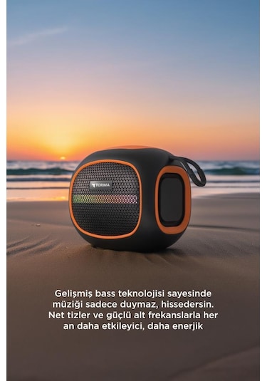 Torima D90 Taşınabilir Bluetooth Hoparlör Siyah