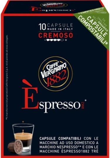 Caffe Vergnano Espresso Kahve 1882 Kapsül Kahve 10 Adet