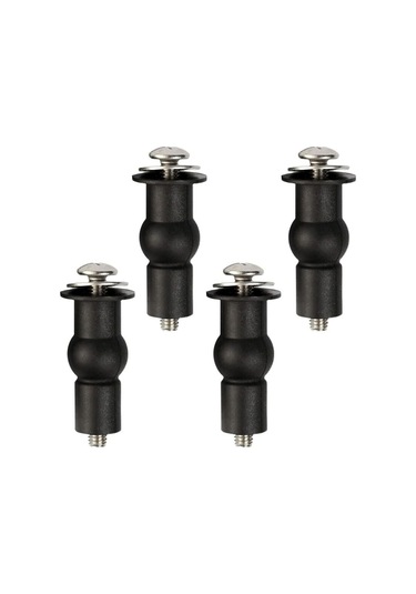 Sabit Vida Menteşeli Klozet Kapağı Cıvataları Kauçuk Montaj Ayak Kılıfı 1 Çift B Diğer