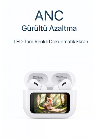 Qasul 13806 Anc Gürültü Engelleyici Ekranlı Kablosuz Kulaklık
