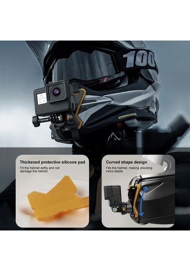 Puluz Manyetik Hızlı Açılan Motosiklet Kaskı Çene Kayışı Dağı Siyah