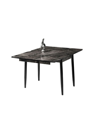 Kartal Dikdörtgen Masa Ve Ay Sandalye, Cosmos, 100x65 Siyah