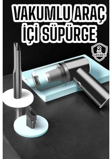 Araç İçi Süpürge Vakumlu Şarjlı Süpürge Filtreli