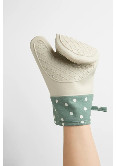 Happy Nest Mutfak Eldiveni Takımı, Silikon Mutfak Eldiveni 196361996 Yeşil