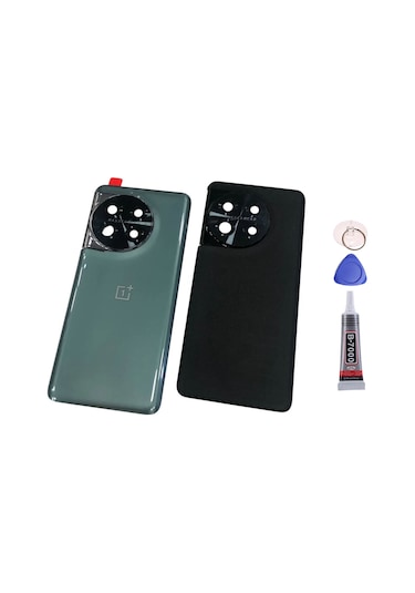 One Plus 11 Yeşil Arka Kapak Batarya Kapağı Pil Kapağı Yapışkan Ve Sökme Aparatıyla Beraber Full Set Yeşil