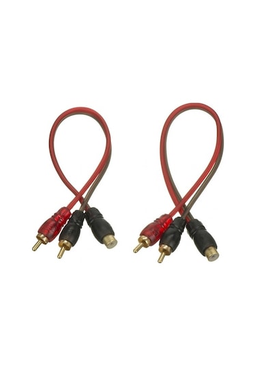 2 Adet Tk Y  Kablo Rca Ara  Kablo Kaliteli Paslanmaz Parazit Yapmaz