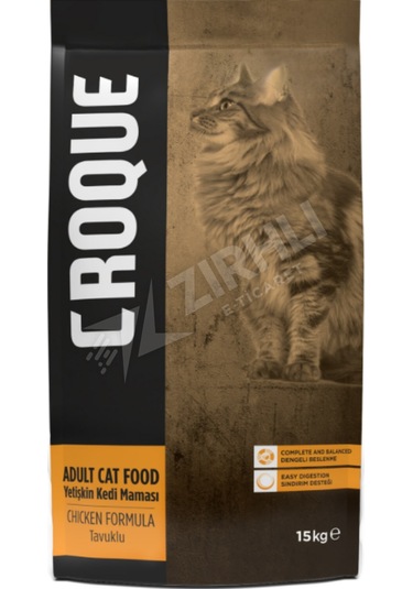 Croque Tavuk Etli Yetişkin Kedi Maması 15 Kg