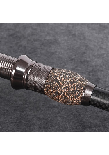 Springsun Kahverengi Korkak Tutamaklı, Levha Telli, Teleskopik Karbon Fiber Deniz Balıkçılığı Olta Kamışı 2.7m