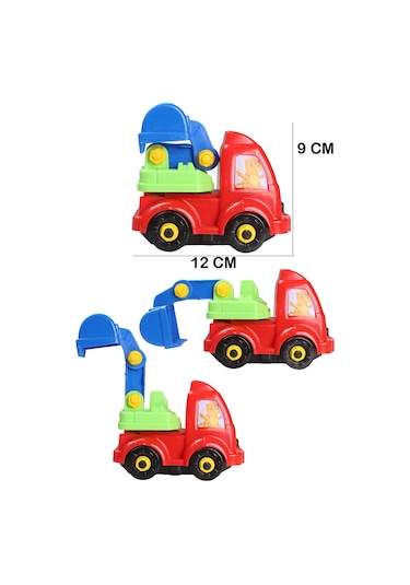 Eğitici Sök Tak Oyuncak Pilli Matkaplı 45 Parça Araç Tamir Seti Kepçe Ve Yeşil Motor