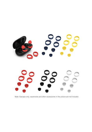 Youmex Galaxy Buds İçin 8'li Silikon Kulaklık Ucu Takımı - Renk Seçenekli, Bluetooth Kulaklık Erişorları Beyaz