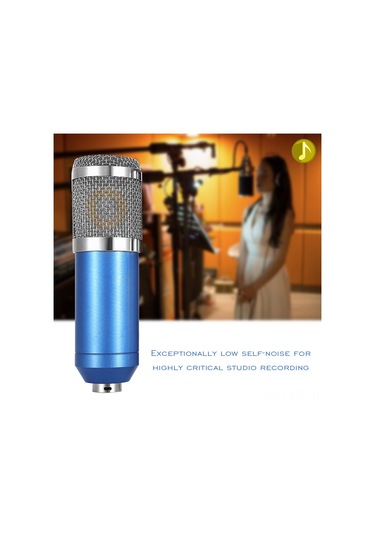 Mufunye Profesyonel Kondenser Mikrofon - Ses Kaydı Ve Ktv İçin Yüksek Hassasiyetli, Düşük Gürültü, Beyaz