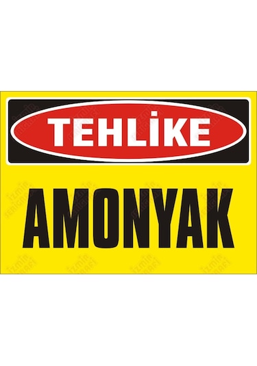 Tehlike Amonyak Levhası