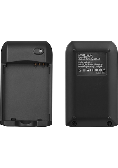 Geeksen Np-6l Pil Şarj Aleti + 2 Adet 3.7v 700mah Np-6l Pil, Micro Usb Şarj Kablosu Dahil