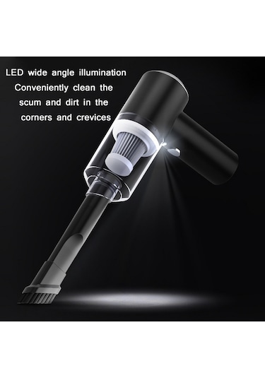 Sones Araç Kuru Ve Islak Kablosuz El Süpürgesi Siyah