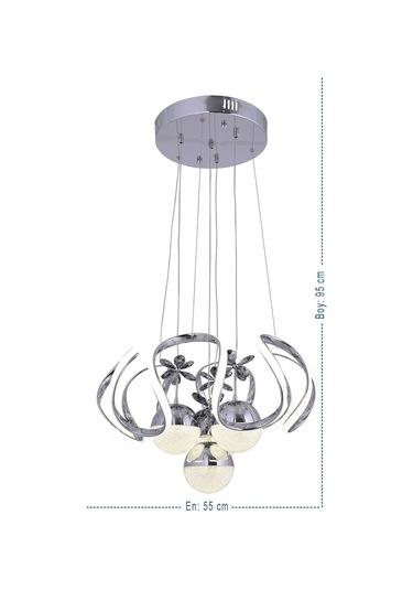 Heracles 3 Renk Sarı Beyaz Ve Gün Işığı Krom Kumandalı Çok Renkli