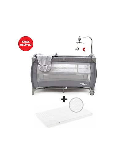 Sunny Baby Vegas Oyun Parkı Ve Yatağı 70x120 Cm 9162