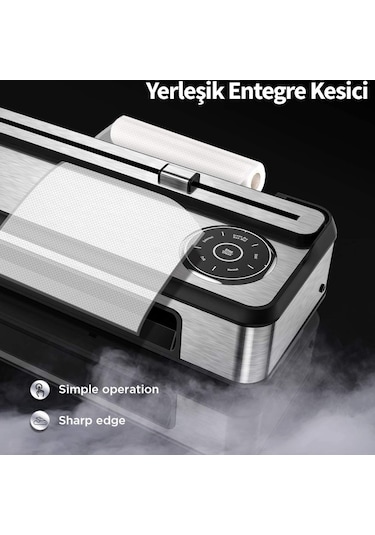 Mühlen Tam Otomatik Robotik Ev Gıda Vakum Makinesi V77 + Poşetli