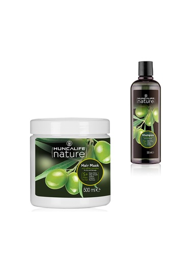 Huncalife Nature Zeytinyağlı Şampuan 500 ML + Saç Maskesi 500 ML