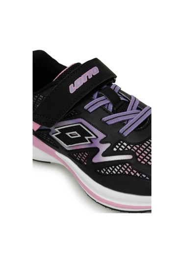 Lotto 101503120 Montese G Ps Siyah-mor Kız Çocuk Spor Ayakkabı Siyah