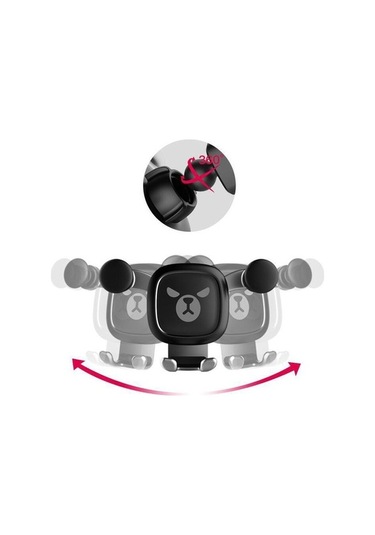 Createtech Yerçekimi Tutucu Telefon Siyah Karikatür Hava Gözler Firar Desen Dağı Büyük Araba Zj 1 Adet