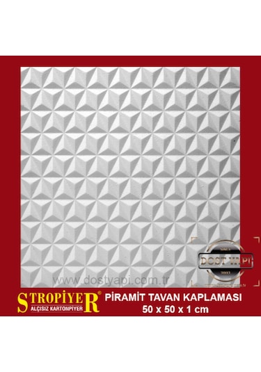 Stropiyer Tavan Kaplama Piramit Modeli , 1 Adet