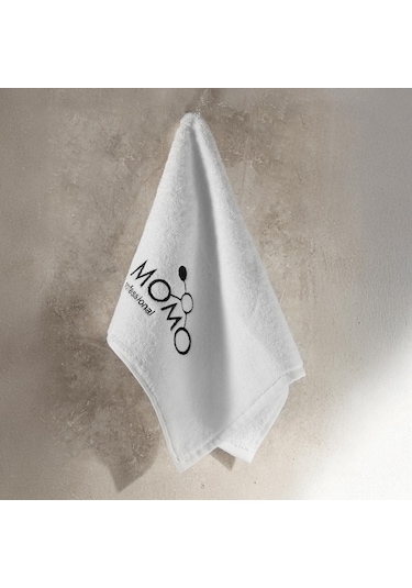 Momo Professional Nakışlı Beyaz Havlu 30 50 Beyaz