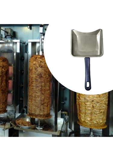 Suntek El Tipi Et Yakalayıcı Tava Barbekü Küreği Kamp Ateşi Gri