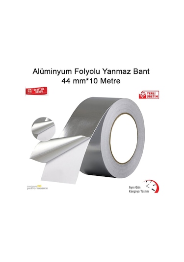 Alüminyum Folyolu Yanmaz Bant 44 Mm*10 Metre (532704143)