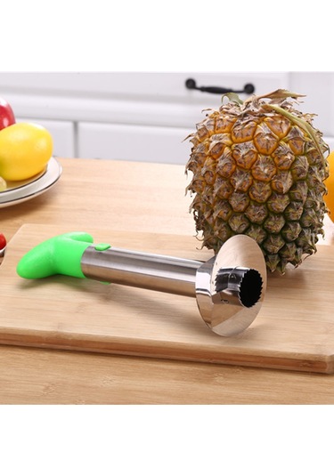 Honmex Çelik Ananas Soyucu - Sarı, Yeşil, Siyah Seçenekli, 24cm, 173g, Kolay Kullanım