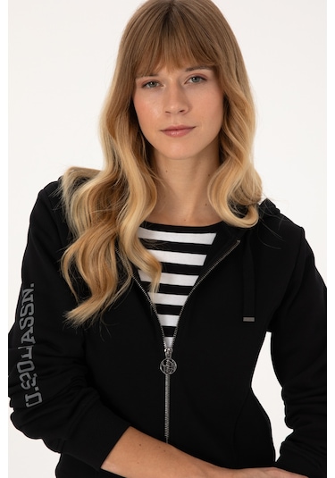 U.s. Polo Assn. Kadın Siyah Hırka Örme 50314177-vr046 Sıyah
