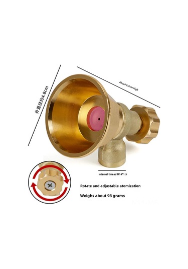 Mufunye Tarım İçin Ayarlanabilir Rüzgar Dayanıklı Bakır Seramik Sprey Ağızlıği - Yüksek Basınçlı Karbon Spiral Vantilatör Buharlayıcı
