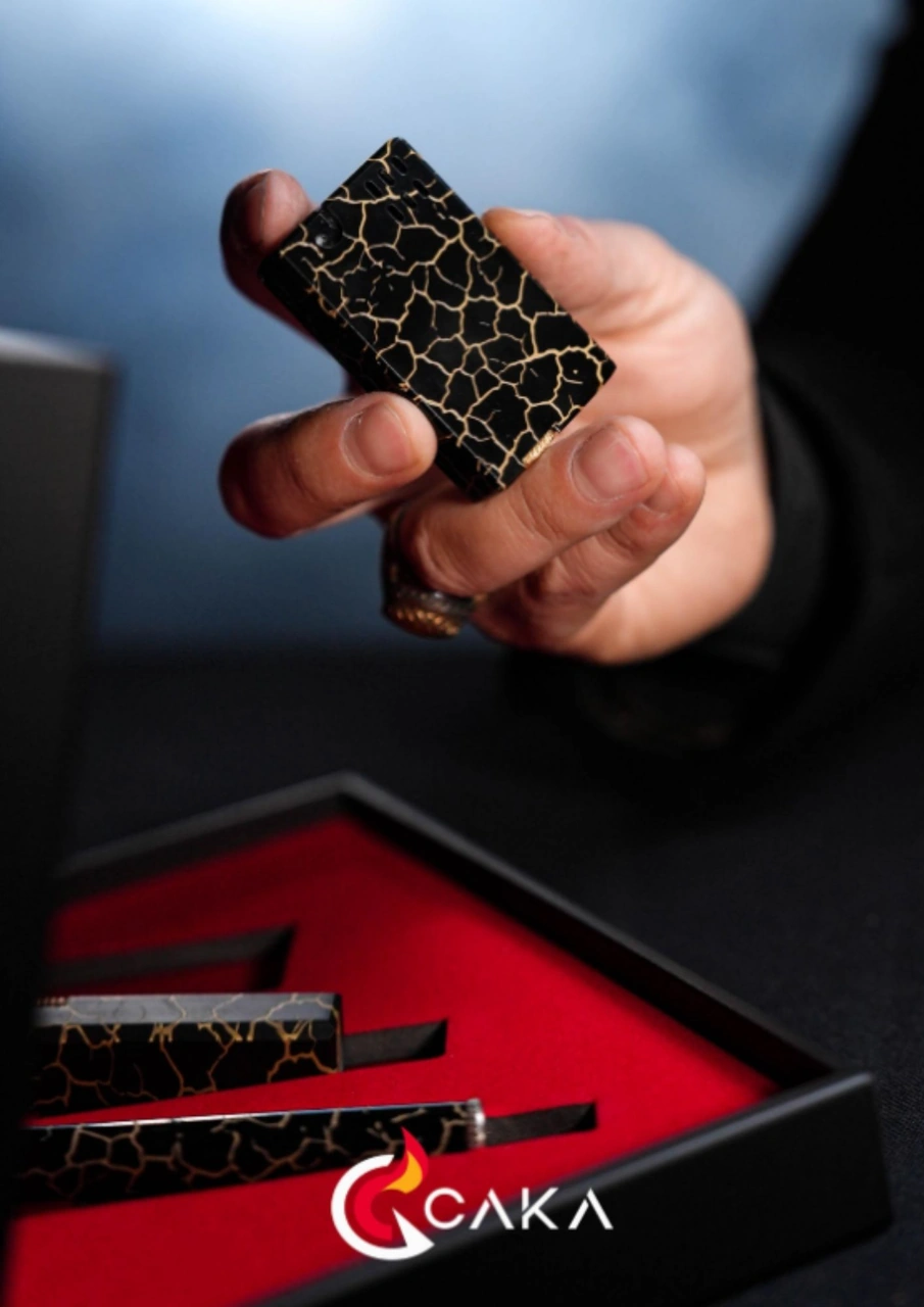 Caka Lighter Collection Black Serisi Premium 3 Lü Set Siyah