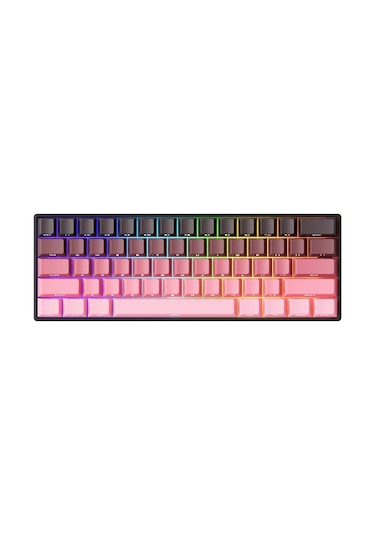 Akko Monsgeek Fun60 Max Shine-through Black-pink Gradient Hall Ef