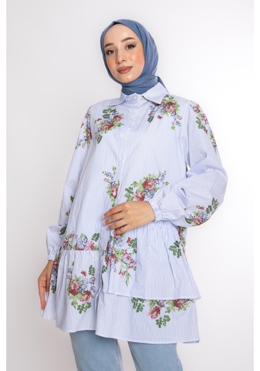 Fatma Sezen Festival Tunik Çok Renkli