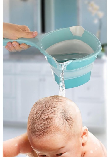 Flosoft Katlanabilir Maşrapa, Akordiyon İki Uçlu Saplı Maşrapa Yeşil