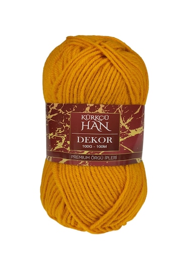 Kürkçü Han Dekor 100 G 100 M El Örgü İpi Mango