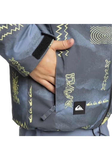 Quıksılver Quiksilver Mission Printed Youth Erkek Çocuk Snowboard Montu Sna Gri