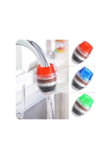 5 Katmanlar Aktif Karbon Su Arıtıcısı Mutfak Dokunun Filtre Çok Renkli