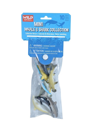 Wild Republic Mini Balina & Köpekbalığı Koleksiyonu 10 Parça 22120