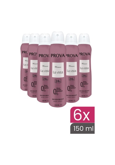 Prova La Vista Kadın Deodorant 6 x 150 ML