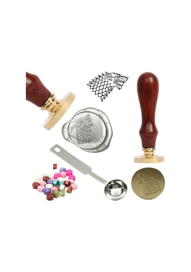 Mektup Damga Mühürü G.O.T Stark + 30 Mühür Mumu + Eritme Kaşığı