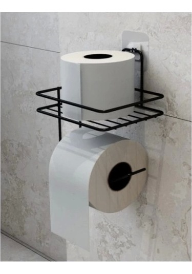 Pratik Yapışkanlı Metal Tuvalet Kağıdı Tutucu Çok Renkli