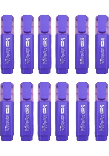 Mikro Fosforlu Kalem Mk 701mr Mor - 12 Adet Mor