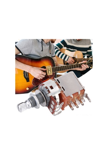 Hfambition Gitar Ve Bas Geliştirici Potansiyometre A500k - 18mm Mil Uzunluğu, Ses Ve Ton Regülatörü, Dayanıklı Metal Yapı