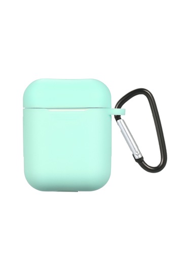 Honmex I-12 Kablosuz Kulaklık Koruması Silikon Kapak, Çift Uçlu Kanca İle, Nane Yeşili, Evrensel Uyumlu Yeşil
